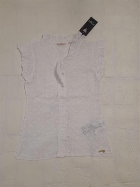 CAMICIA GUESS K2GH01WELJ0-G011 BABY PIZZO BIANCA