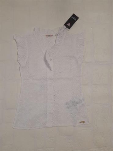 CAMICIA GUESS K2GH01WELJ0-G011 BABY PIZZO BIANCA