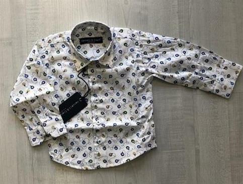 CAMICIA M&F MF3093B BIANCO FANTASIA