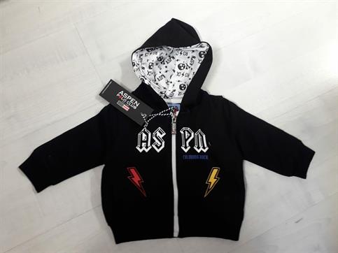 FELPA ZIP ASPEN 1071F0224 NERO