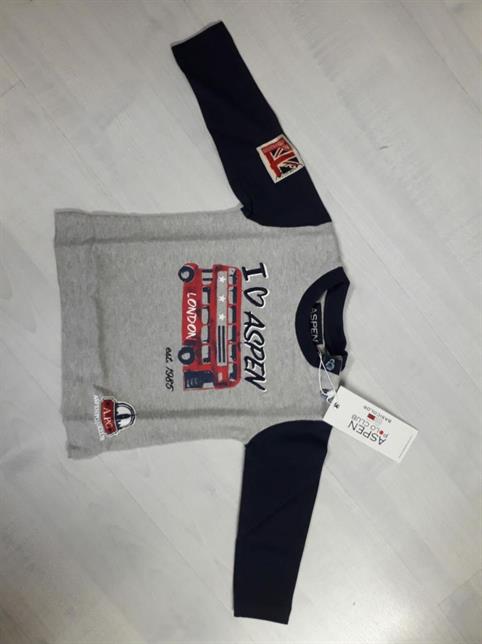 T-SHIRT ML ASPEN 1071M0207 GRIGIO