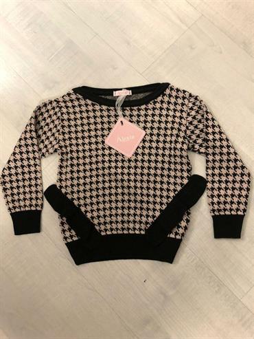 MAGLIONCINO ALEXIA AL4002B NERO/ROSA