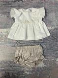 COMPLETO FUN&FUN CASACCA + CULOTTE NWF7930 BIANCO/ORO NEO