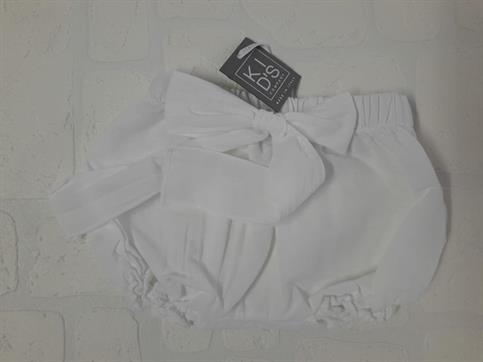 PANTALONCINO KID'S COMPANY SH21E201 NEONATA BIANCO FIOCCO