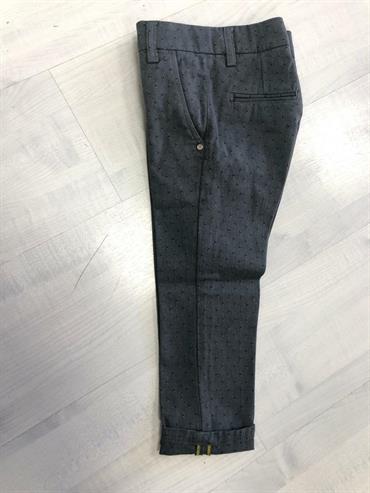 PANTALONE M&F MF1109R GRIGIO POIS BLU