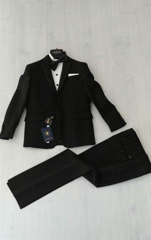 ABITO DAMASCATO NERO LES GAMINS LGMP205018R