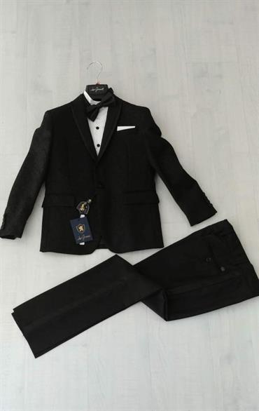 ABITO DAMASCATO NERO LES GAMINS LGMP205018R