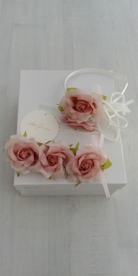 CERCHIETTO E SPILLA LES GAMINS FIORE CIPRIA LG101034