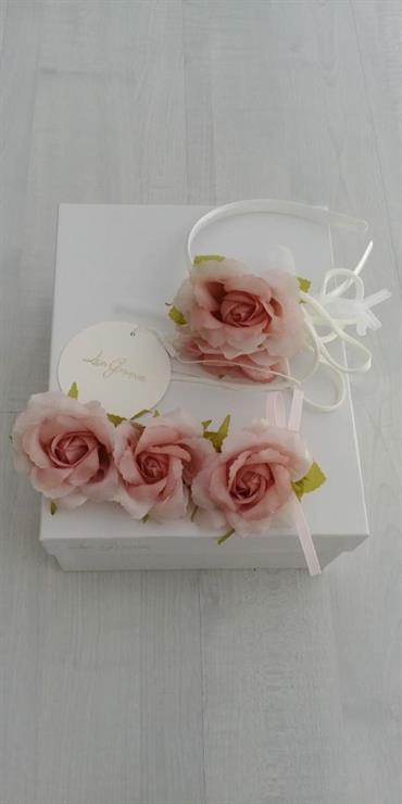 CERCHIETTO E SPILLA LES GAMINS FIORE CIPRIA LG101034