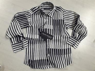CAMICIA LINO RIGA BIANCA BLU MF3113B MANUELL E FRANK