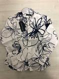 CAMICIA LINO DISEGNI BLU MF3112B MANUELL & FRANK