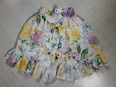 GONNA LUNGA ELSY 7003 GINEDRA BIANCO FIORI BABY