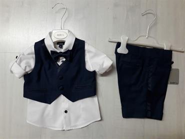 - COMPLETO BABY A F1991 BLU BERMUDA/GILET