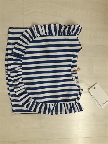 TOP GAIALUNA GB 2437 RIGHE BLU