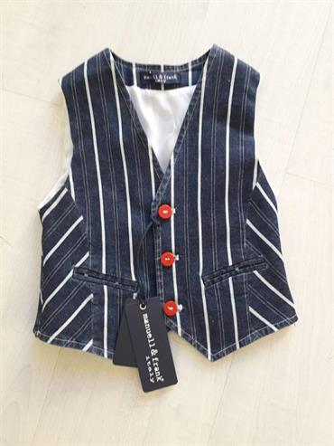 GILET RIGHE JEANS MANUELL & FRANK MF5067B BABY