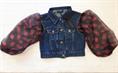 GIUBBINO J'AIME 2850G-GB JUNIOR JEANS MANICHE POIS