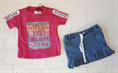 COMPLETO GUESS A1RG02K6YW0-G607 NEONATA TSHIRT E GONNA