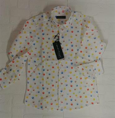 CAMICIA MANUELL&FRANK MF3156R JUNIOR POIS LINO