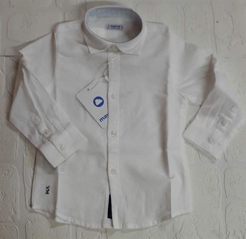 Camicia m/l lino basica MAYORAL Art. 141 Bianco