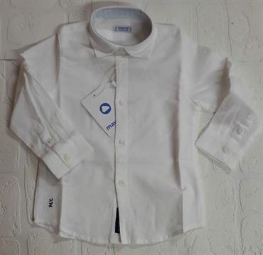 Camicia m/l lino basica MAYORAL Art. 141 Bianco