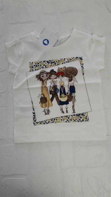 Maglietta m/c bambine MAYORAL Art. 3007 Panna