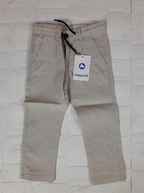 Pantalone chino righe MAYORAL Art. 3573 Gesso