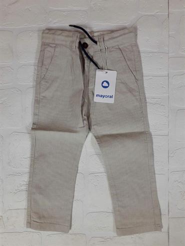 Pantalone chino righe MAYORAL Art. 3573 Gesso