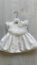 ABITO BABY A B2140 NEONATA BIANCO CINTA FIORI