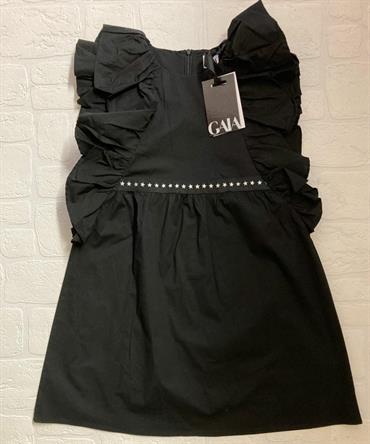 ABITO GAIALUNA G3124 NERO CINTA STELLE JUNIOR
