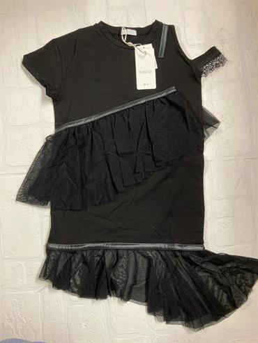 ABITO FUN&FUN FNJDR8169 NERO TULLE JUNIOR