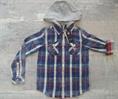 CAMICIA GUESS L1YH02D4F20-LPP5 QUADRI CON CAPPUCCIO JUNIOR