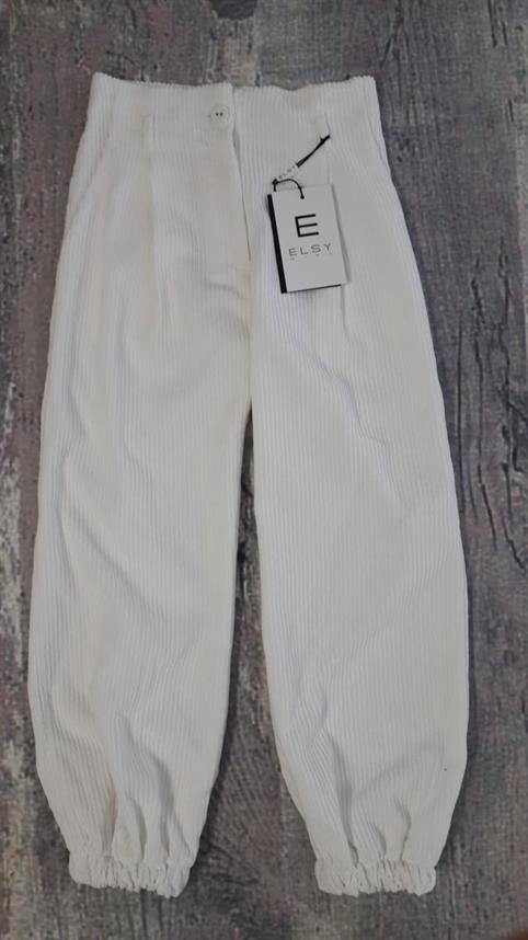 PANTALONE ELSY CINIGLIA A COSTINE TULIA BIANCO JUNIOR