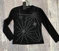 T-SHIRT ML J'AIME 3197G-TS NERO BRILLANTINI JUNIOR