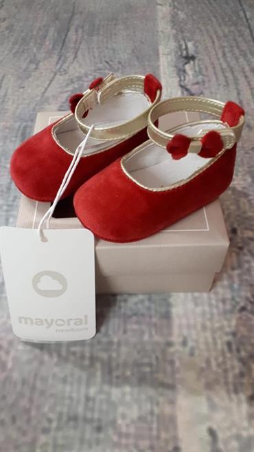 scarpina mayoral 9457 velluto rosso neo