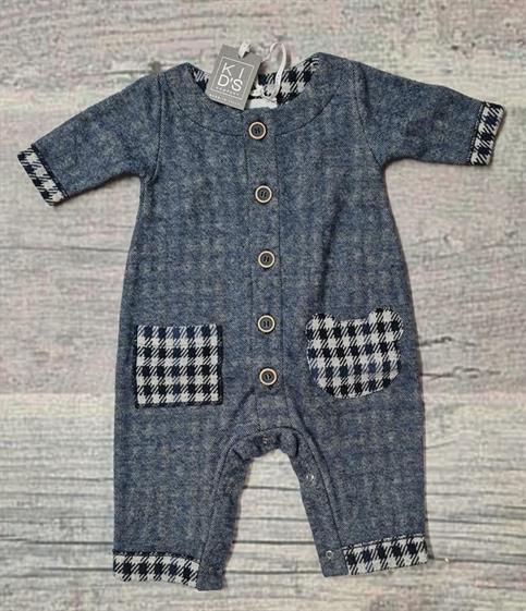 TUTINA KID'S COMPANYB407I21 NEONATO BLU BOTTONI