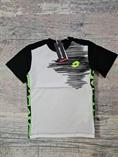 T SHIRT LOTTO LTFW628 BABY/JUNIOR BIANCA NERA VERDE