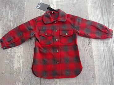 CAMICIA GAIALUNA GB3485 BABY FELPA QUADRI ROSSI
