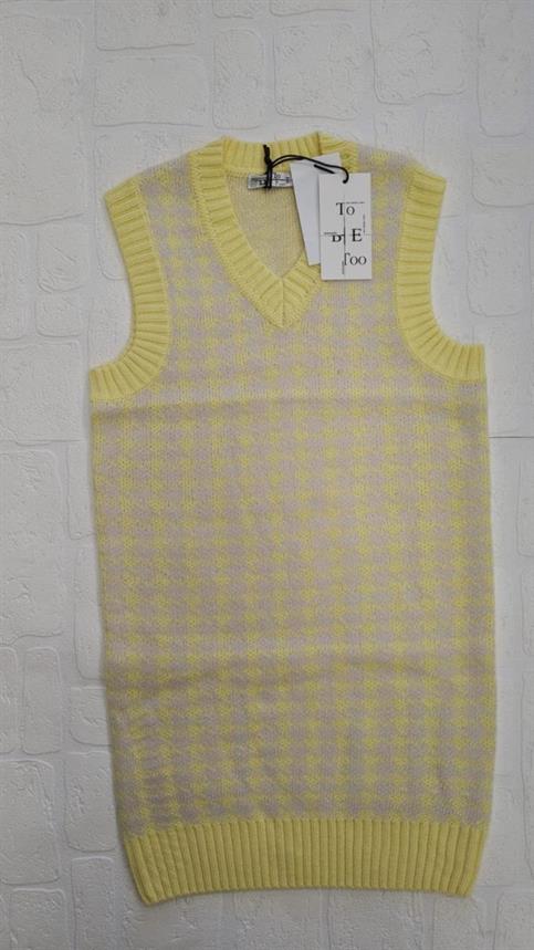 MAXI SMANICATO + CINTURA TOO BE TOO TBT1160 GIALLO JUNIOR