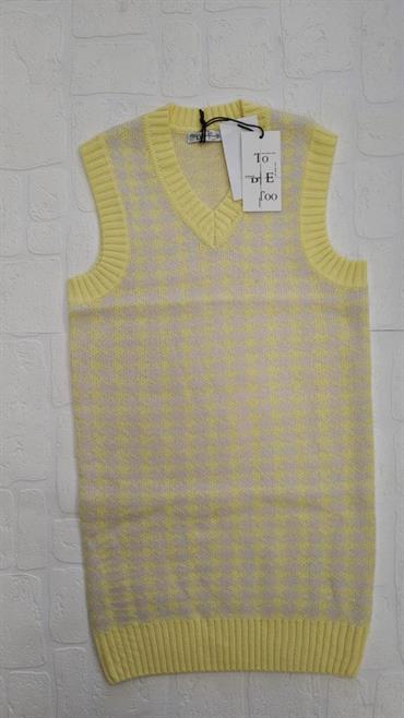 MAXI SMANICATO + CINTURA TOO BE TOO TBT1160 GIALLO JUNIOR