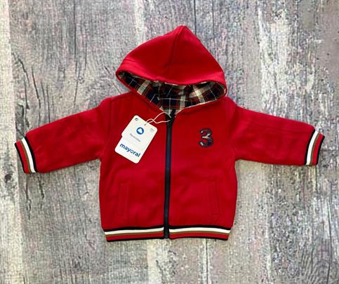 CARDIGAN ZIP MAYORAL 361 NEO ROSSO