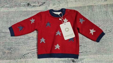 MAGLIA MAYORAL 2371 NEO ROSSO STELLE