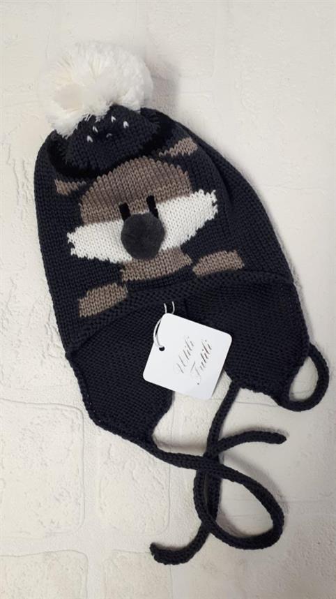 CAPPELLINO CATYA 125614 BABY BLU GATTINO PON PON PANNA