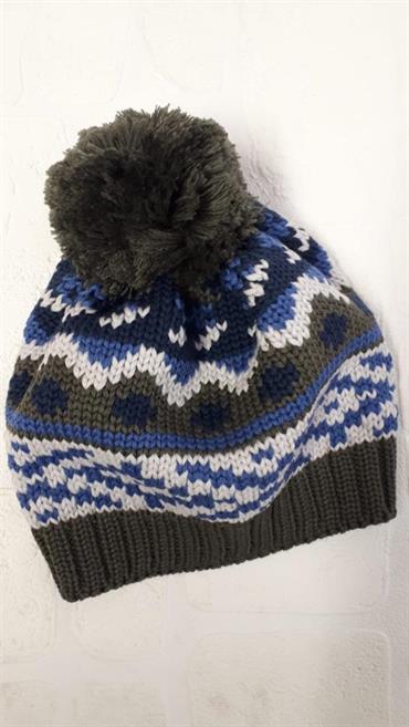 CAPPELLO CATYA 125739 BABY VERDE/GRIGIO/BLUETT PON PON