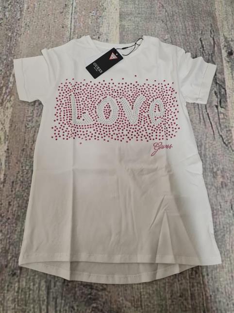 T-SHIRT MC GUESS J2RI16K6YW1-G011 BIANCO JUNIOR