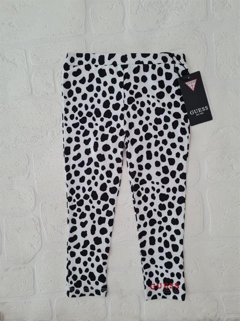 LEGGINS GUESS K2RB02KAZMO-P8AS BABY MACULATO BIANCO E NERO