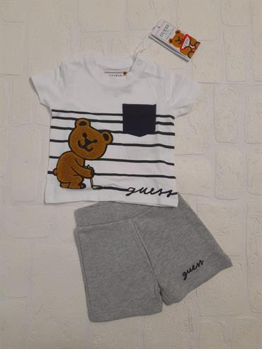 COMPLETO GUESS I2GG12K8HM0-G011 NEONATO T SHIRT ORSO PANT GRIGIO