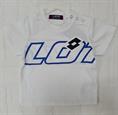 T SHIRT LOTTO LTNSS854 NEONATO BIANCA SCRITTA BLU