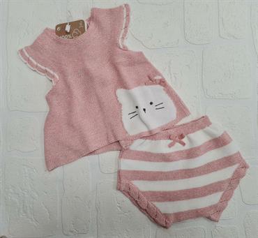 COMPLETO MAYORAL 1201 NEONATA FILO CON COULOTTE RIGHE