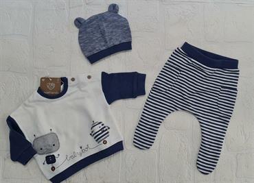 TUTINA MAYORAL 1597 NEONATO 3 PEZZI CAPPELLO ORECCHIE