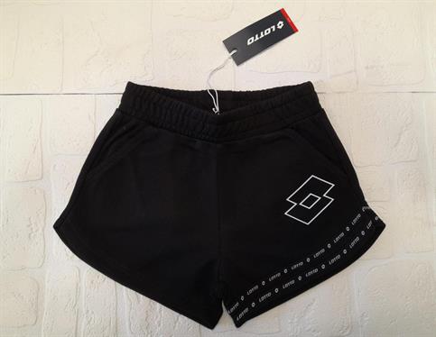SHORTS IN FELPA LOTTO LGSS094 NERO BABY/JUNIOR
